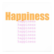 Happiness Words posters