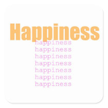Happiness Words stickers