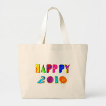HAPPPY 2010 happppy New Year Tees and gifts Tote Bags