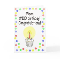 Happy 100 Birthday Paper Greeting Card Unique by icansketchu Happy 100 Birthday Paper Greeting Card Unique