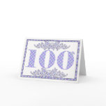 Happy 100th Birthday gingham card