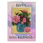 Happy 100th Birthday Greeting Card