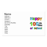 Happy 100th Day of School Business Cards