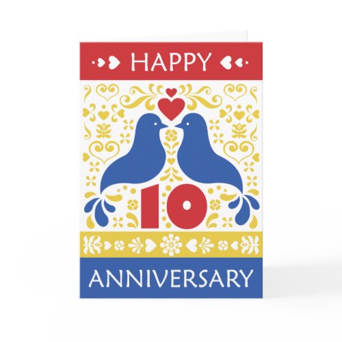 Happy 10th Anniversary Card