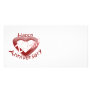 "Happy 10th Anniversary" Heart design Photo Card Template