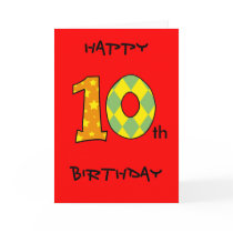 Happy 10th Birthday cards