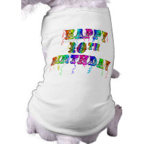 Happy 10th Birthday Gifts and Birthday Apparel pet clothing