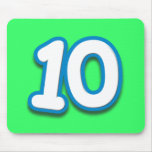 Happy 10th Birthday in Sim Font Mouse Mat