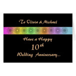 Happy 10th Customizable Anniversary Card