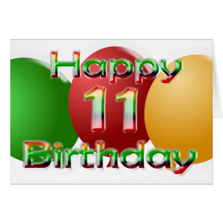 Happy 11th Birthday Cards | Zazzle