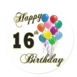 Happy 16th Birthday Gifts and Birthday Apparel