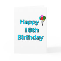 Happy 18th Birthday cards