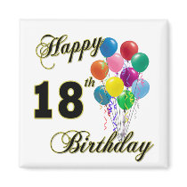 Happy 18th Birthday Gifts Magnet