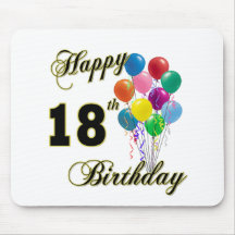 Happy 18th Birthday Gifts Mouse Pads