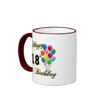 Happy 18th Birthday Gifts mugs