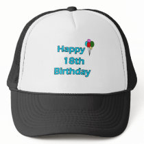 Happy 18th Birthday hats by thebirthdayparty Happy 18th Birthday hats