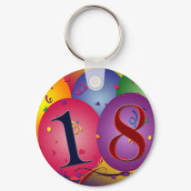 Happy 18th Birthday! keychains