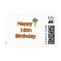 Happy 18th Birthday postage by thebirthdayparty Happy 18th Birthday postage