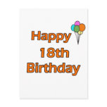 Happy 18th Birthday Postcards