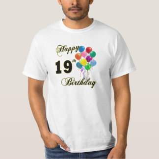 19th birthday t shirts