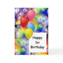 Happy 1st Birthday cards by TheStampStore Happy 1st Birthday cards