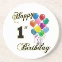 Happy 1st Birthday Coasters