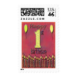 Happy 1st Birthday Stamps