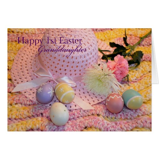 Happy 1st Easter Granddaughter Greeting Card Zazzle