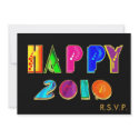 HAPPY 2010 Invitation card for New Year Parties by Funkart HAPPY 2010 Invitation card for New Year Parties