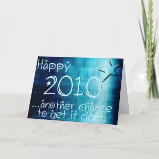 Happy 2010 New Years 2010 Greeting Cards card