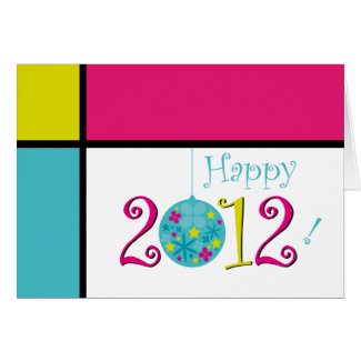 Happy 2012 card card