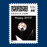 Happy 2012 crystal ball stamp stamps