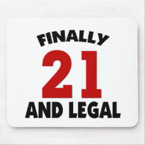 Happy 21 Birthday Mousepads