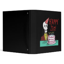 Happy 21st vinyl binder