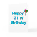 Happy 21st Birthday cards by thebirthdayparty Happy 21st Birthday cards