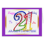 Happy 21st Birthday Daughter! Card