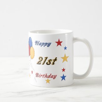 Happy 21st Birthday Mug