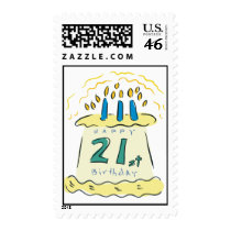 Happy 21st Birthday! postage