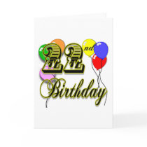 Happy 22nd Birthday Merchandise cards