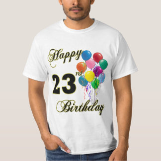 23rd birthday t shirts