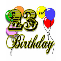 Happy 23rd Birthday Merchandise t-shirts