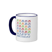 Happy 25th Birthday! mugs by stikstikly Happy 25th Birthday! mugs