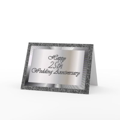 Happy 25th Wedding Anniversary Greeting Cards