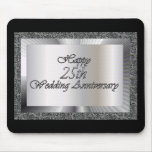 Happy 25th Wedding Anniversary Mouse Mat