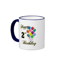 Happy 2nd Birthday Coffee Mugs and Cups