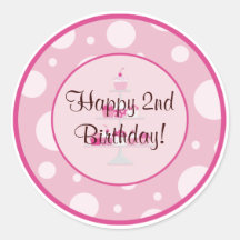 Happy 2nd Birthday Sticker