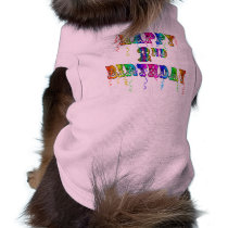 Happy 2nd Birthday Toddler Birthday Gifts pet clothing