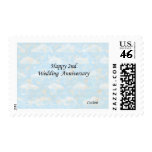 Happy 2nd. Wedding Anniversary postage
