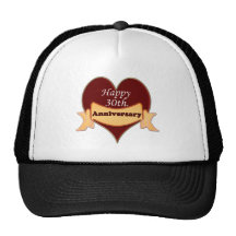 Happy 30th. Anniversary Mesh Hats