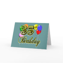 Happy 35th Birthday Gifts Card